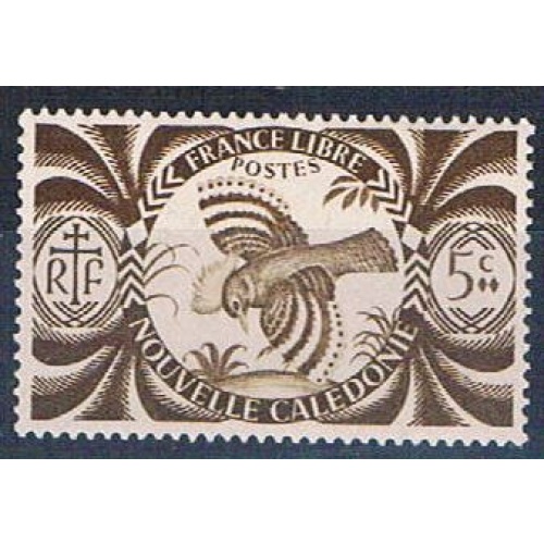 New Caledonia 252 MLH Kagu bird (N0569)+