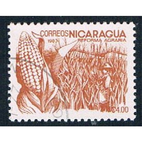 Nicaragua 1300 Used Corn ll 1983 (N0612)+