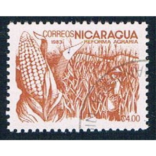 Nicaragua 1300 Used Corn lr 1983 (N0614)+