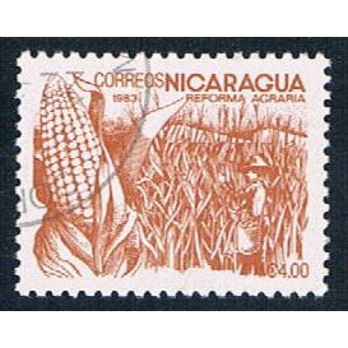 Nicaragua 1300 Used Corn ul 1983 (N0611)+