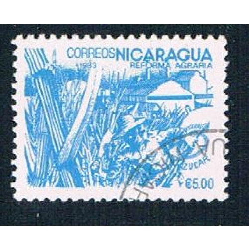 Nicaragua 1301 Used Sugar Cane lr 1983 (N0618)+