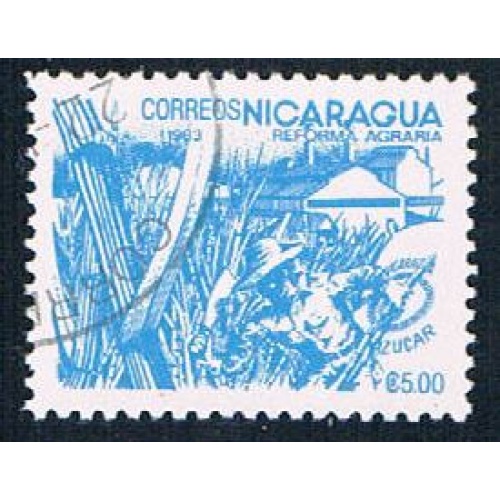 Nicaragua 1301 Used Sugar Cane ul 1983 (N0615)+