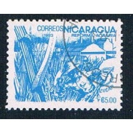 Nicaragua 1301 Used Sugar Cane ur 1983 (N0617)+