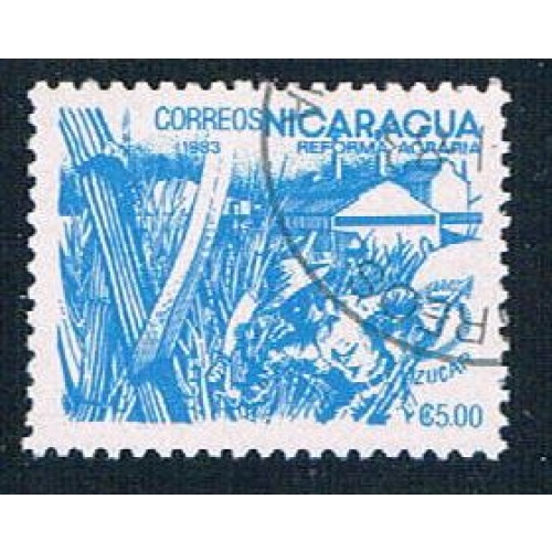 Nicaragua 1301 Used Sugar Cane ur 1983 (N0617)+