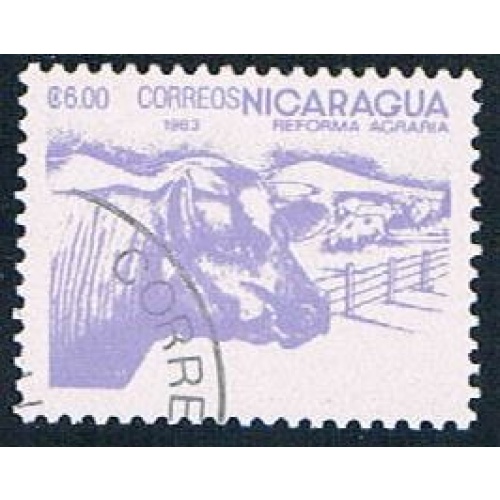 Nicaragua 1302 Used Cattle ll 1983 (N0608)+