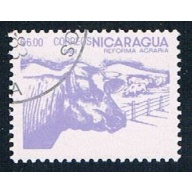 Nicaragua 1302 Used Cattle ul 1983 (N0607)+