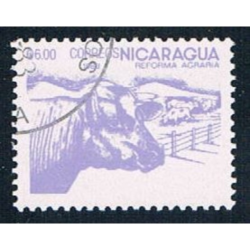 Nicaragua 1302 Used Cattle ul 1983 (N0607)+