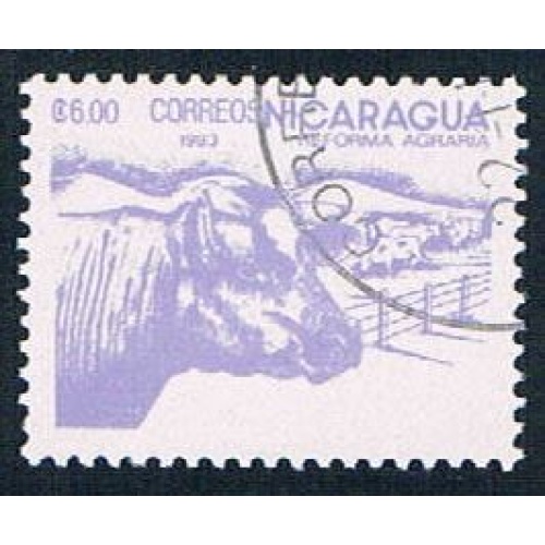 Nicaragua 1302 Used Cattle ur 1983 (N0609)+