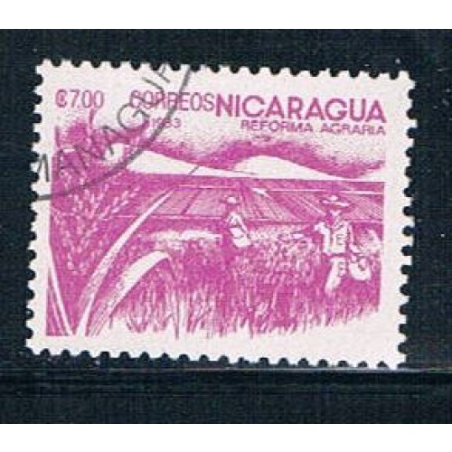 Nicaragua 1303 Used Rice paddy (N0276)+