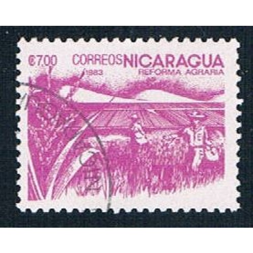 Nicaragua 1303 Used Rice paddy ll 1983 (N0620)+