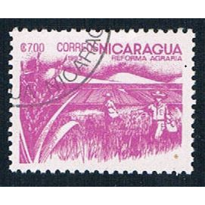 Nicaragua 1303 Used Rice paddy ul 1983 (N0619)+