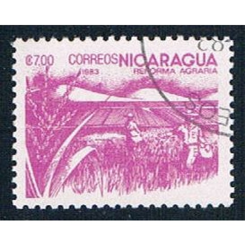 Nicaragua 1303 Used Rice paddy ur 1983 (N0621)+