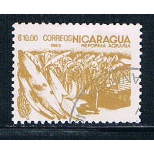 Nicaragua 1305 Used Bananas (N0274)+