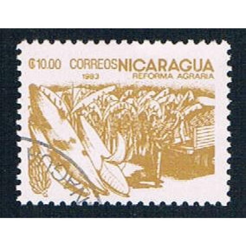 Nicaragua 1305 Used Bananas ll 1983 (N0628)+