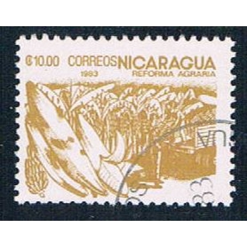 Nicaragua 1305 Used Bananas lr 1983 (N0630)+