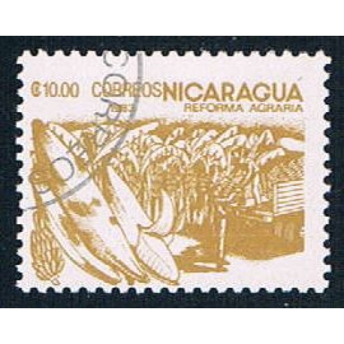 Nicaragua 1305 Used Bananas ul 1983 (N0627)+