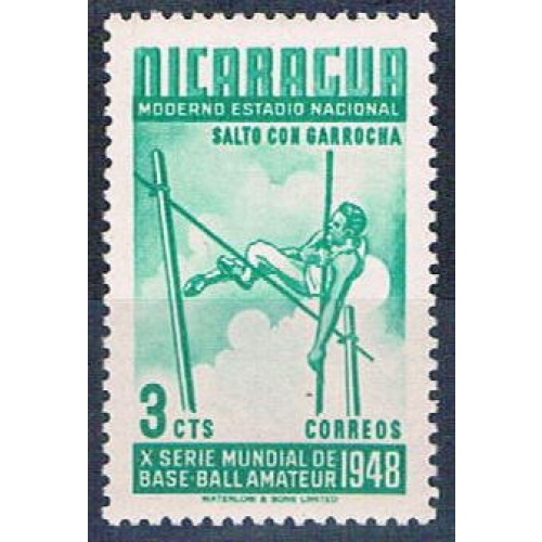 Nicaragua 719 Unused Pole Vault 1949 (N0603)+
