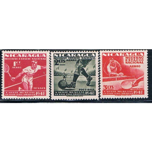 Nicaragua C296-98 Unused Sports (N0387)