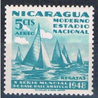 Nicaragua C300 MLH Sailboats 1949 (N0631)+