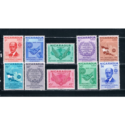 Nicaragua C353-62 MLH set Rotary international CV 2.35 (N0262)