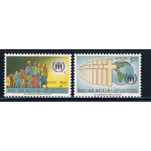Nicaragua C452-53 Unused set Immigration CV 1.50 (N0308)+