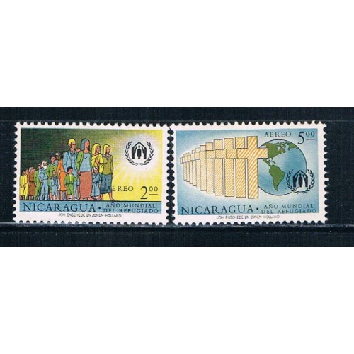Nicaragua C452-53 Used set Immigration (N0306)+
