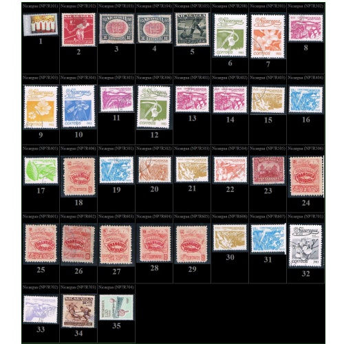 Nicaragua mint and used (P1)