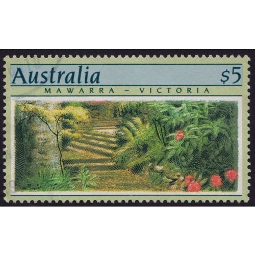 AUSTRALIA 1989 Botanical Gardens $5 P14 Sc#1133 USED @O286