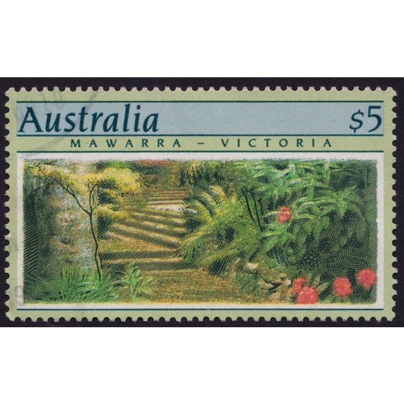 AUSTRALIA 1989 Botanical Gardens $5 P14 Sc#1133 USED @O286