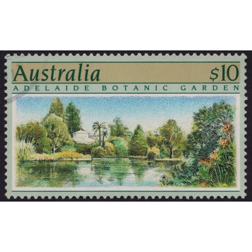 AUSTRALIA 1989 Botanical Gardens $10 P14 Sc#1134 USED @O287