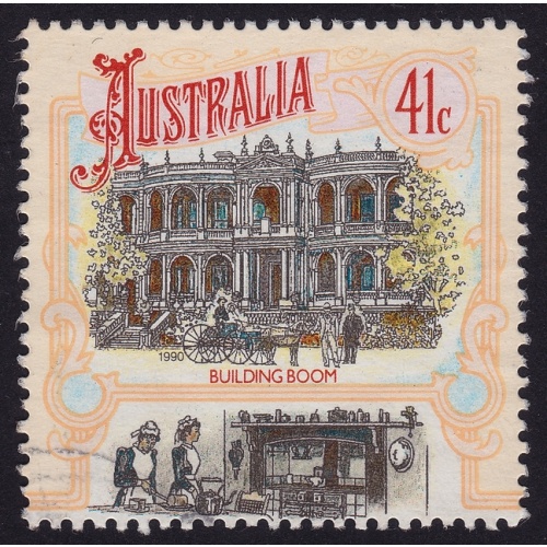 AUSTRALIA 1990 41c Building Boom Sc#1184b USED @O560