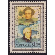 AUSTRALIA 1991 Explorers Eyre/Vancouver $1.05 Sc#1226 USED @O491