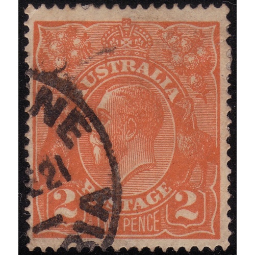 AUSTRALIA 1920 KG5 2d Sc#27 USED @O495