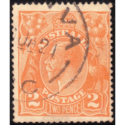 AUSTRALIA 1920 KG5 2d Sc#27 USED @O499