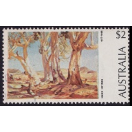 AUSTRALIA 1974 Painting Red Gum trees $1 Sc#573 USED @RM209