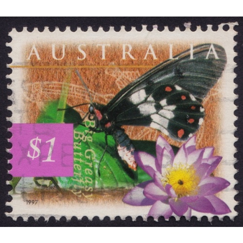 AUSTRALIA 1996 Fauna/Fauna Big Greasy/Lily $1 Sc#1522 USED @O515
