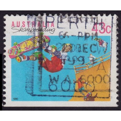AUSTRALIA 1989 Sports 43c Skateboarding Sc#1119 USED @O516