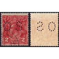 AUSTRALIA 1930 KG5 2d P13.5x12.5 Sc#71 USED @O524