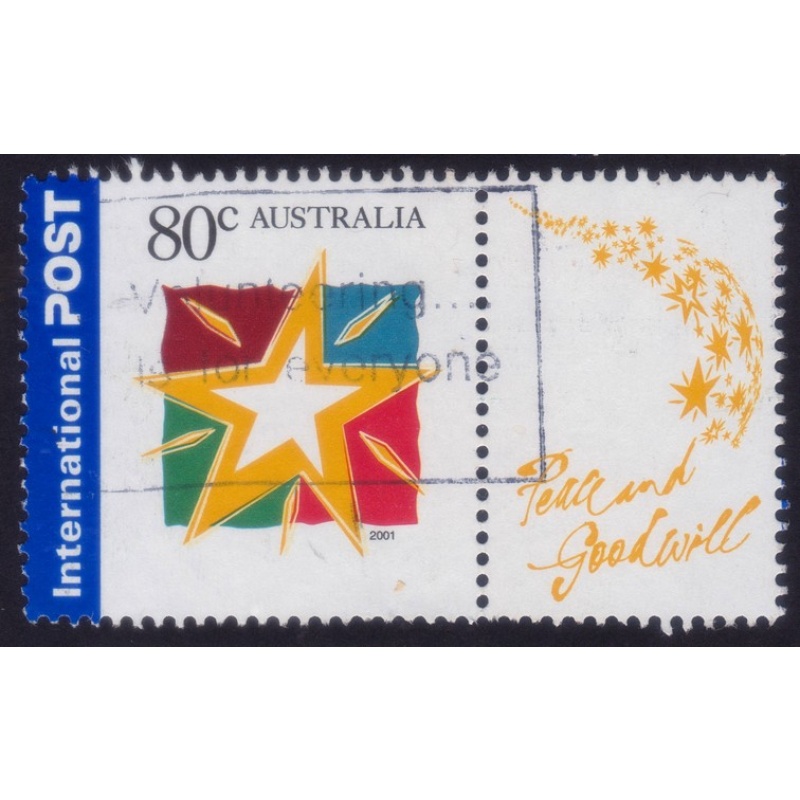 AUSTRALIA 2001 Christmas 80c Sc#2001 USED @O541