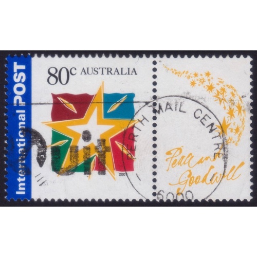 AUSTRALIA 2001 Christmas 80c Sc#2001 USED @O542