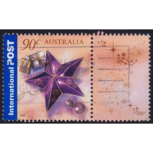 AUSTRALIA 2002 Christmas 90c Sc#2074 USED @O543