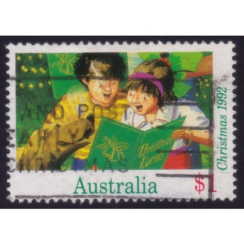 AUSTRALIA 1992 Christmas $1 Sc#1305 USED @O546