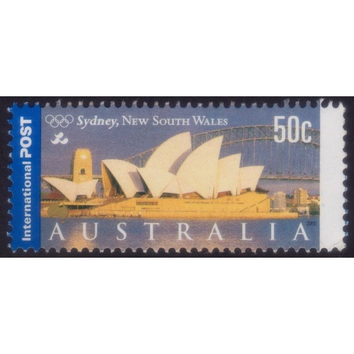 AUSTRALIA 2000 Tourist Attractions Sydney Opera House 50c Sc#1839 USED @O552