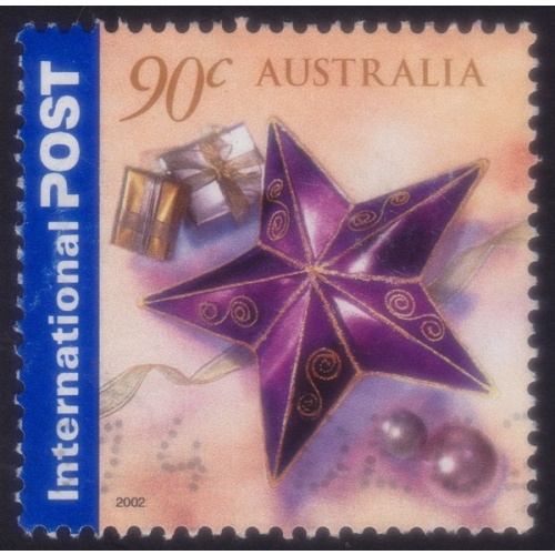 AUSTRALIA 2002 Christmas 90c Sc#2074 USED @O567