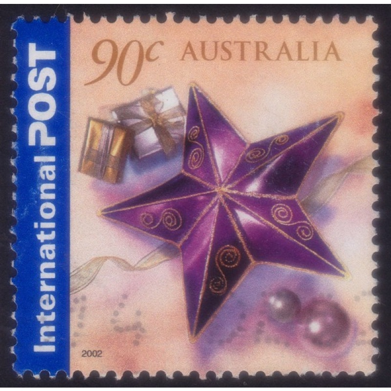 AUSTRALIA 2002 Christmas 90c Sc#2074 USED @O567