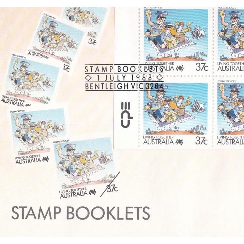 Australia: Living Together Stamp Booklets. 10x37c. Q Printing. Ref: P0022