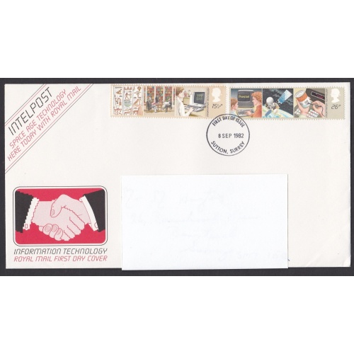 GB: Information Technology FDC 1982. Ref: P0081