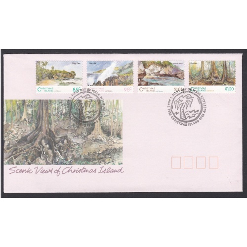 Christmas Island: 1993 Scenic Views FDC. Ref: P0510