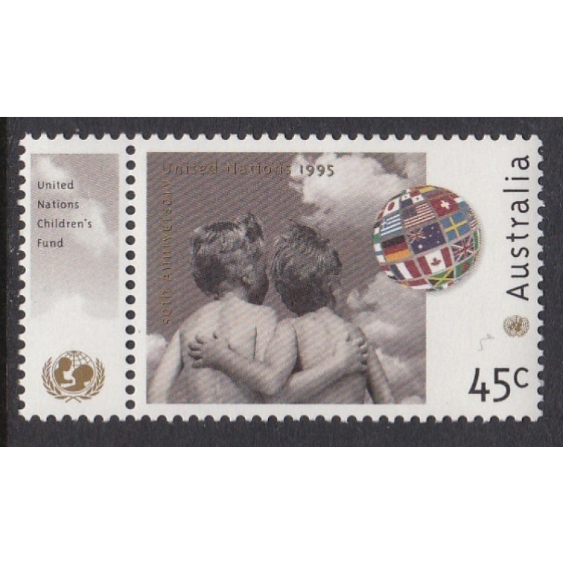 Australia: 1995. 50th Anniv of U N Childrens Fund. 45c MNH Stamp. Ref: P0540