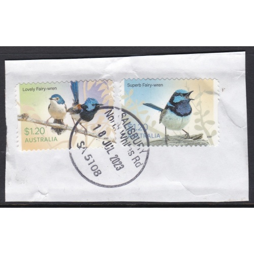 Australia: 2023 Birds Fairy-Wren Peel-n-Stick FU Stamps. Ref: P0799